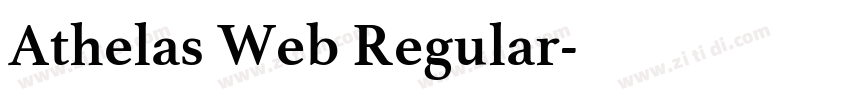 Athelas Web Regular字体转换